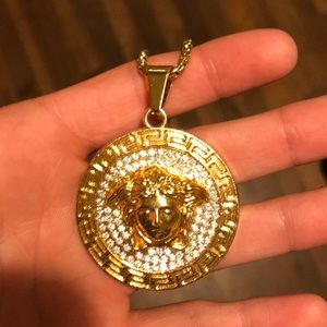 18k Gold Plated Versace necklace